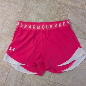 Under Armour Women's Bright Pink Athletic Shorts
